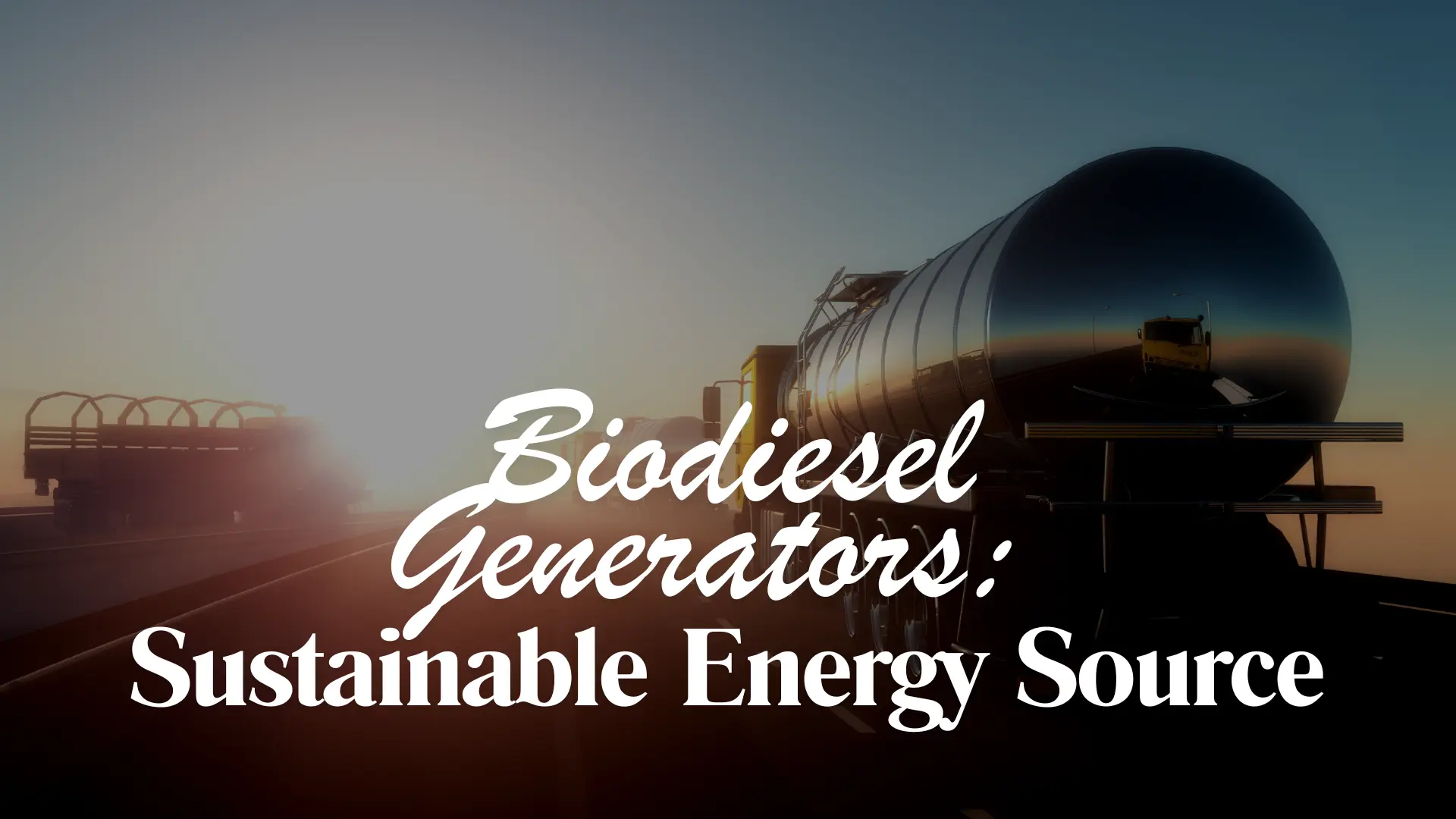 Biodiesel Generators Sustainable Energy Source