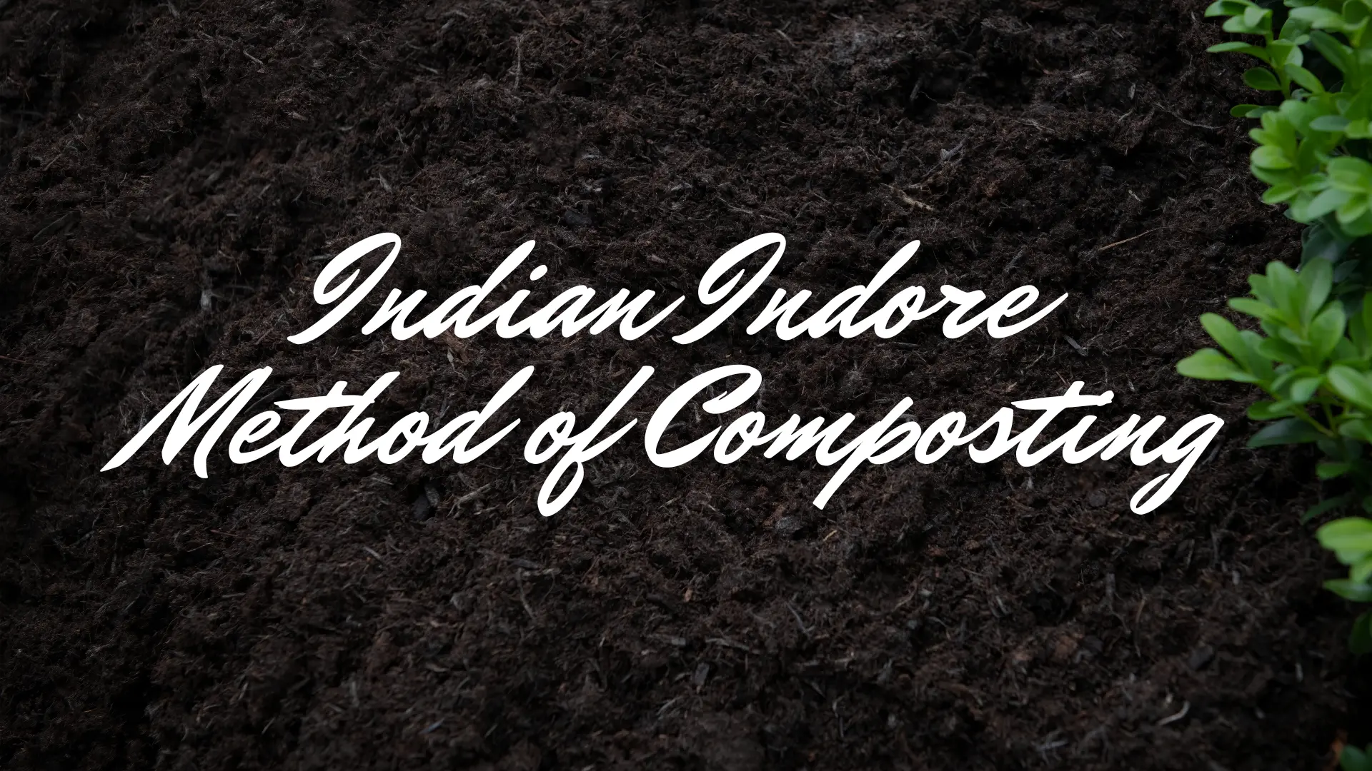 Indian Indore Method Of Composting