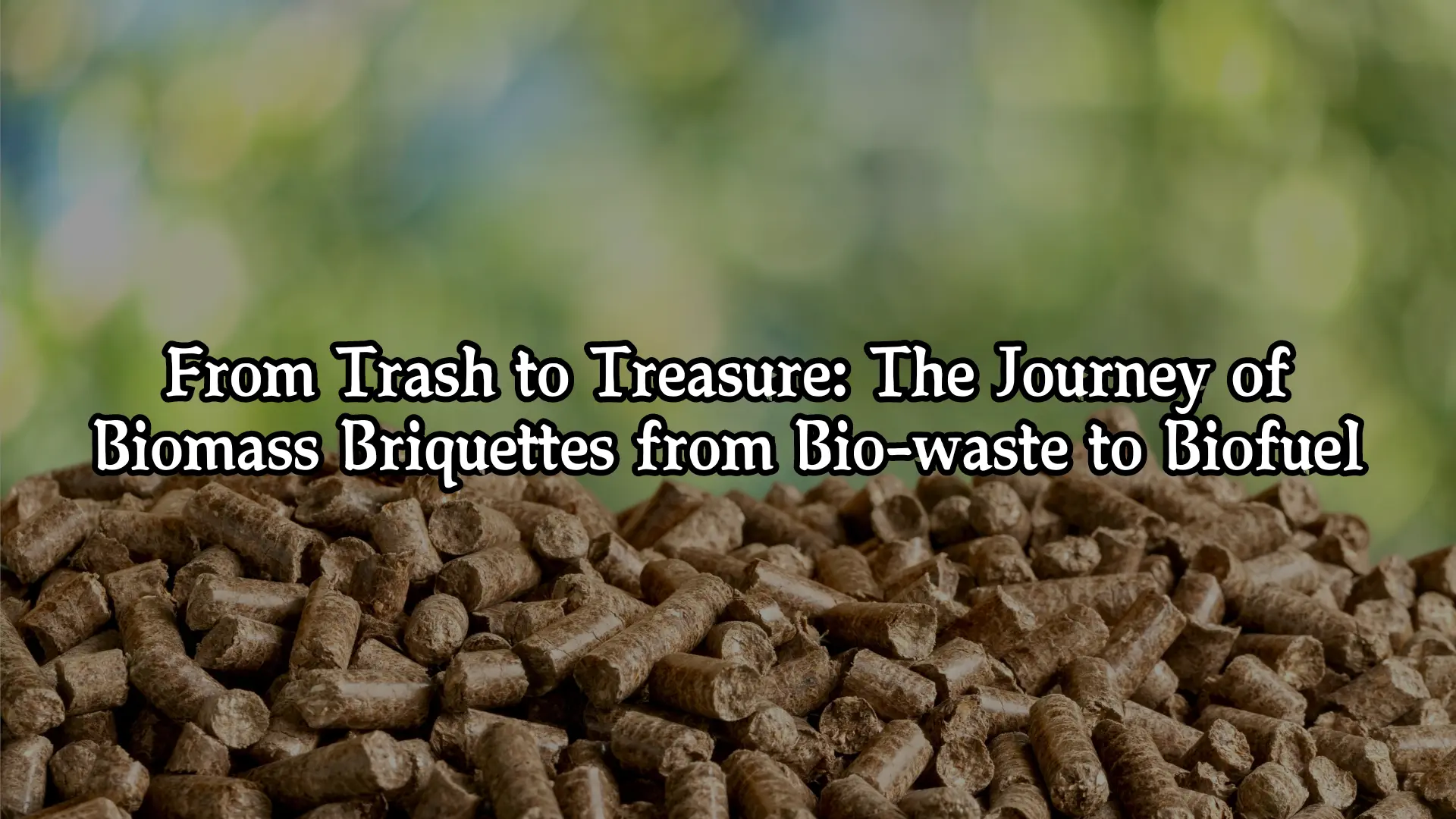 The Journey Of Bio Mass Briquettes From Bio Waste To Bio Fuel
