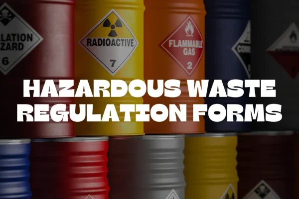Hazardous Waste Regulation Forms