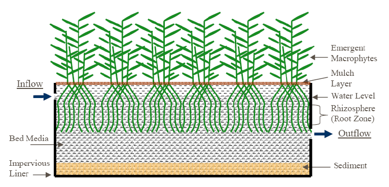Horizontal Subsurface Flow Constructed Wetland