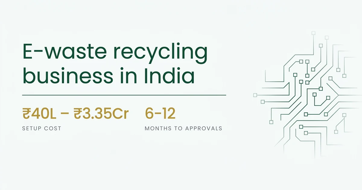 E-Waste Recycling Business in India: Cost, Licences, Profit and How to Start